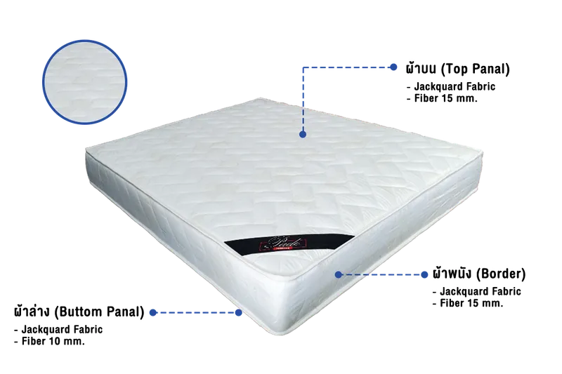 ที่นอนโรงแรมสปริง Jumbo Grand 9″-ผ้าหุ้ม